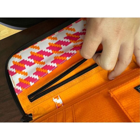 Scout Pink and Orange Zipper Wallet - Picture 5 of 7